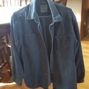 LL Bean denim shirt large